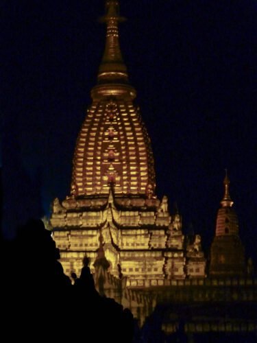 Ananda Temple at night